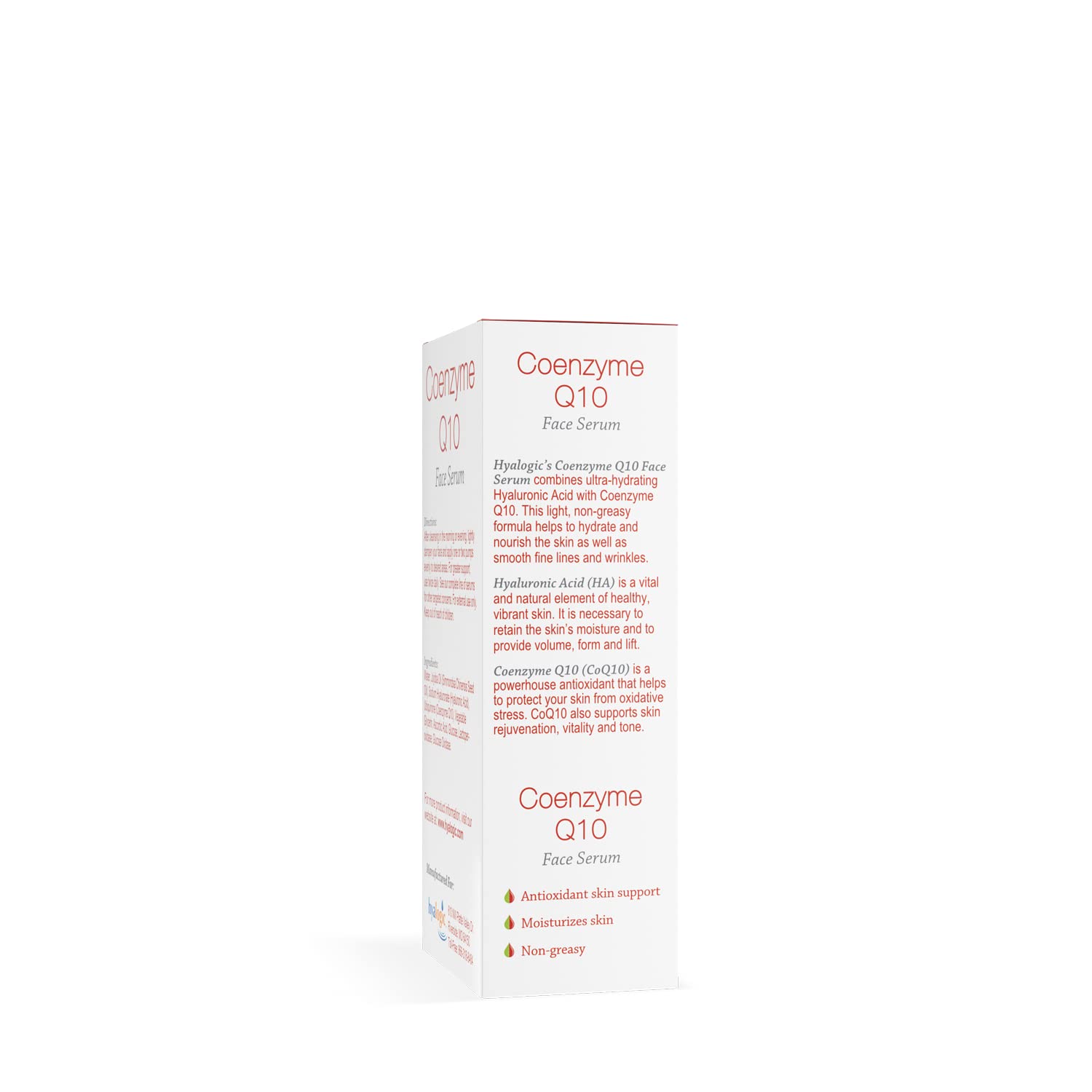 Hyalogic Episilk Coenzyme Q10 Serum w/Hyaluronic Acid for Collagen Support | Visible Firming Facial Serum For Dry Skin | Skin Rejuvenation - Antioxidant Serum (1 fl oz)