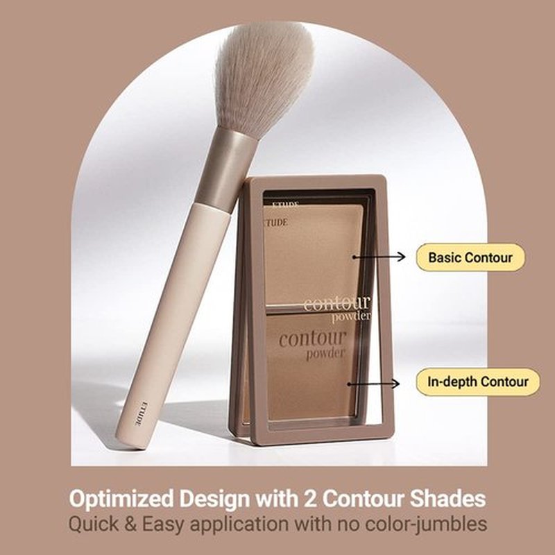 ETUDE Contour Powder - Creator | Bronzer And Contour Palette To Effortlessly Define The Face Like A Selfie | Smooth, Velety Texture | Natural Look, brown, Korean Makeup, Kbeauty, Perfect for Gift