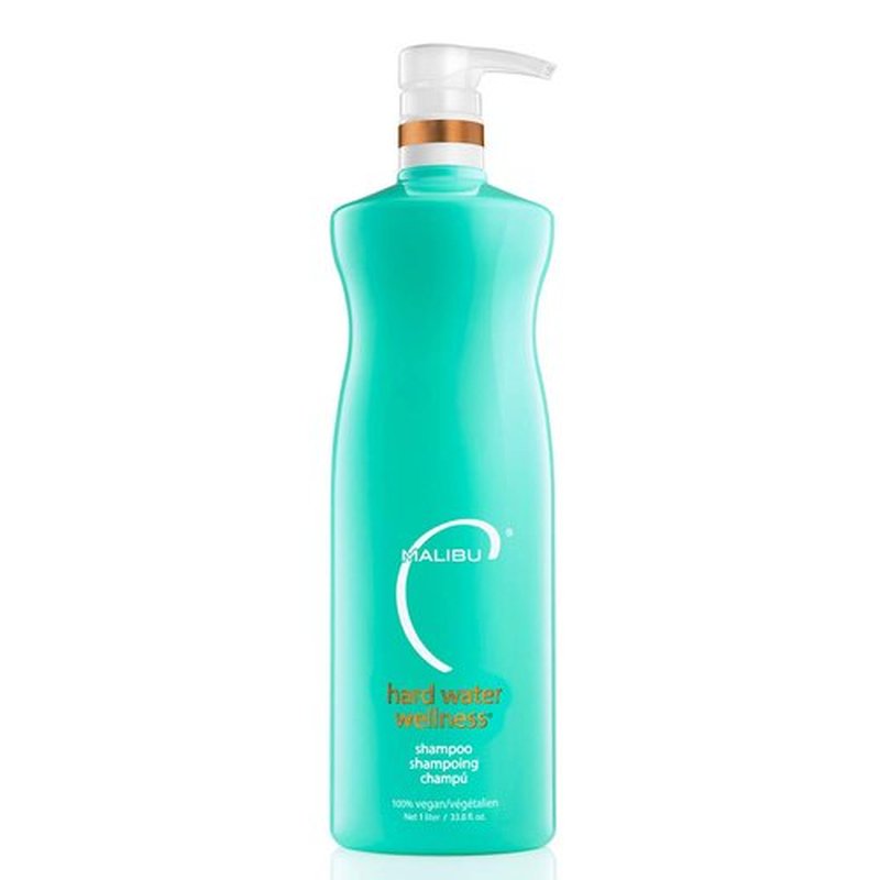Malibu C Hard Water Wellness Shampoo - Hydrating, Sulfate-Free Formula for Mineral Removal - 10 oz
