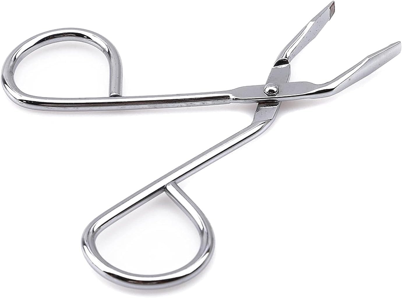 Silver Professional Stainless Steel Eyebrow Tweezers and Scissors Set, Hair Removal and Grooming Tools