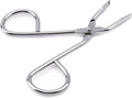 Silver Stainless Steel Eyebrow Tweezers Scissors- Professional Shaped Slant Tip Tweezer Clip Hair Plucker for Hair and Eyebrows Personal Care, Shave and Hair Removal