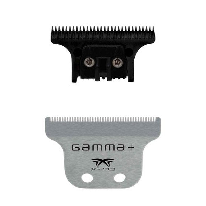 GAMMA+ Replacement Fixed Classic X-Pro Blade Stainless Steel with Black Diamond Carbon DLC The One Cutting Trimmer Blade Set