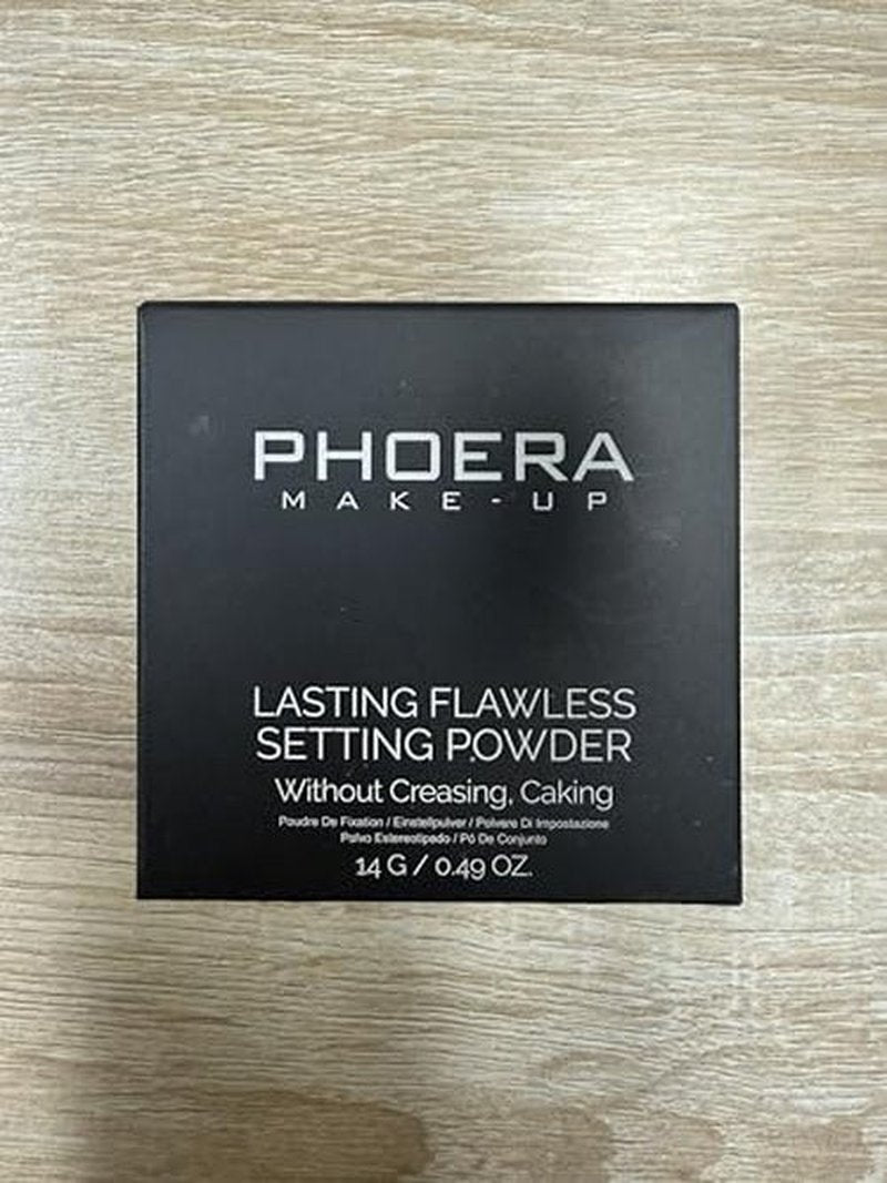 PHOERA Foundation Face Powder, Soft Focus Setting Powder, Silky Powder For Creating Without Shine, Smooths Pores & Lines, Up to 24H Wear Oil Control,0.49 Oz (N.02 Cool Beige)