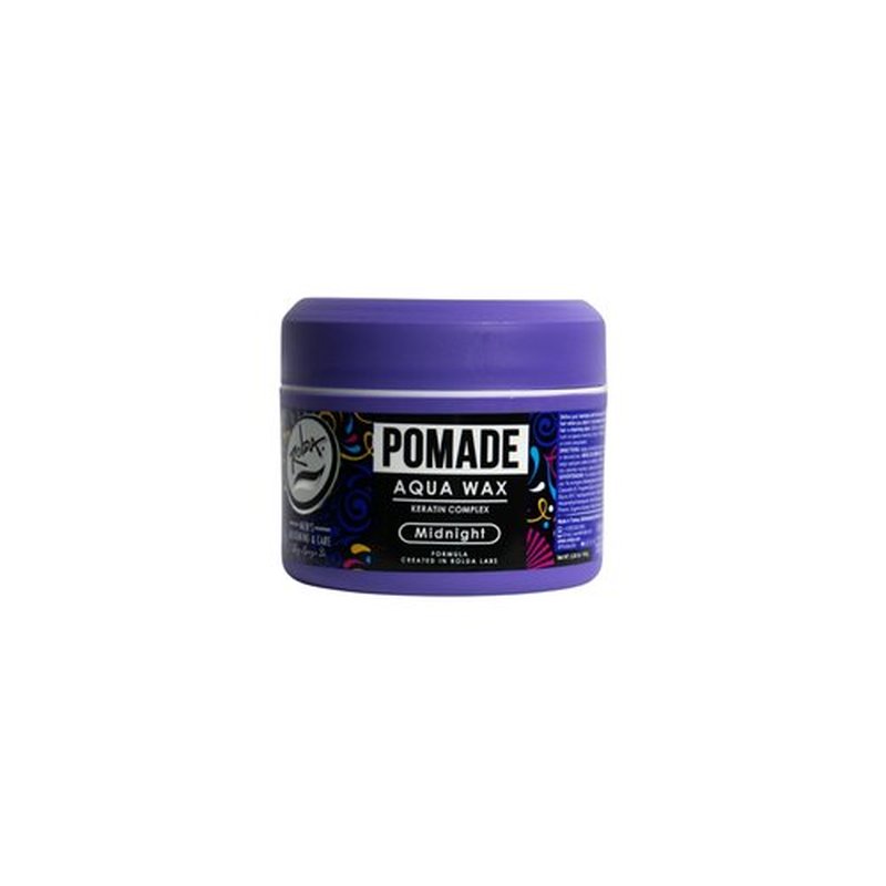 Rolda Midnight Hair Pomade for Men - Water-Based & Flake-Free Men's Hair Products with Medium Hold & Shine - Made with a Strengthening Keratin Complex - Non-Greasy & Residue-Free (5.29 oz)