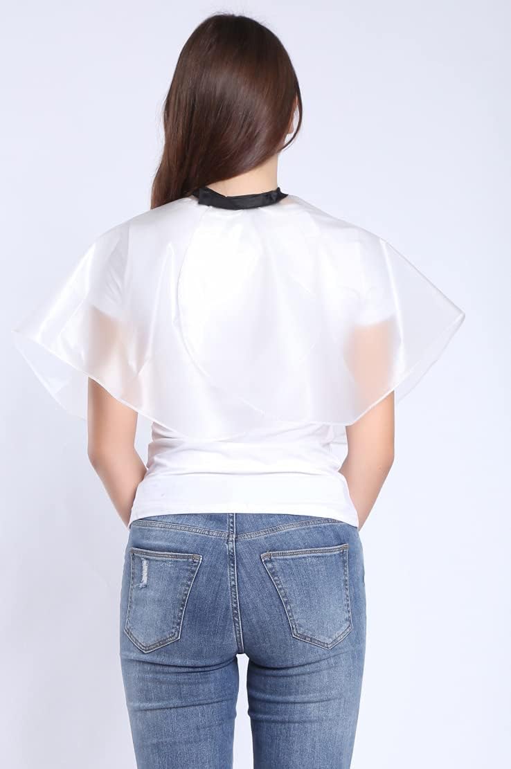 PERFEHAIR Short Salon Hair Shampoo Cape, Waterproof Capes for Cutting Styling Coloring Beauty Makeup
