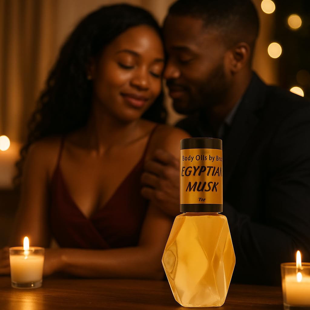 Body Oils by Brenda Egyptian Musk Body Oil, Pure Thick Uncut Authentic Original Fragrance, Unisex, All-Natural Classic Concentrated Scent (Egyptian Musk, 1/4 oz.)
