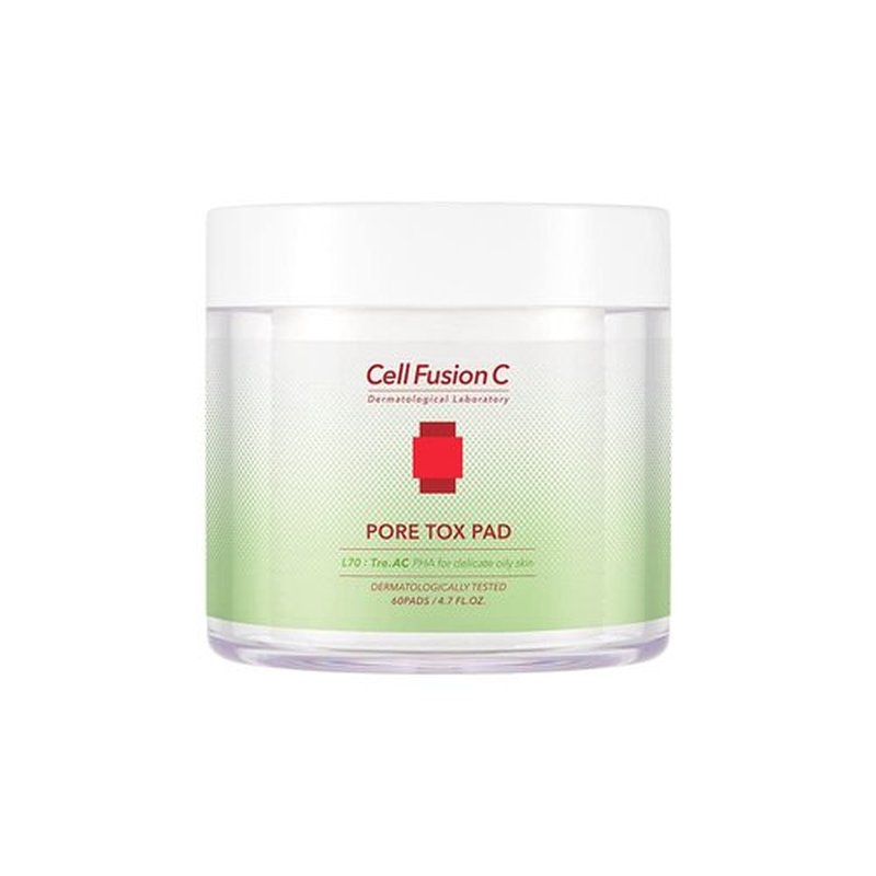 Cell Fusion C Pore Tox Pads - Pore Tightening Toner for Smoother Skin Texture | 60 Exfoliating Pads
