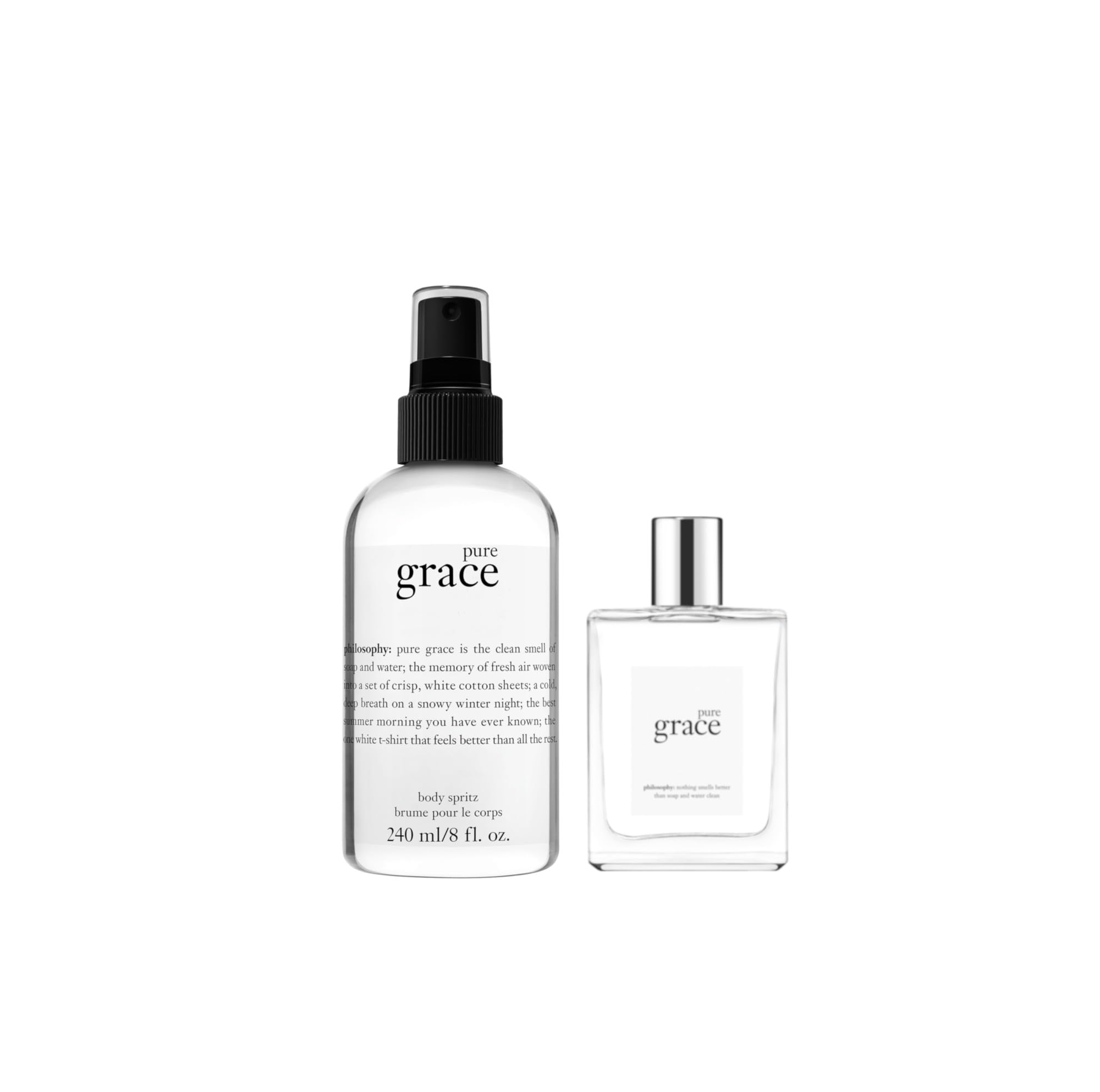 philosophy pure grace body spritz + pure grace eau de toilette