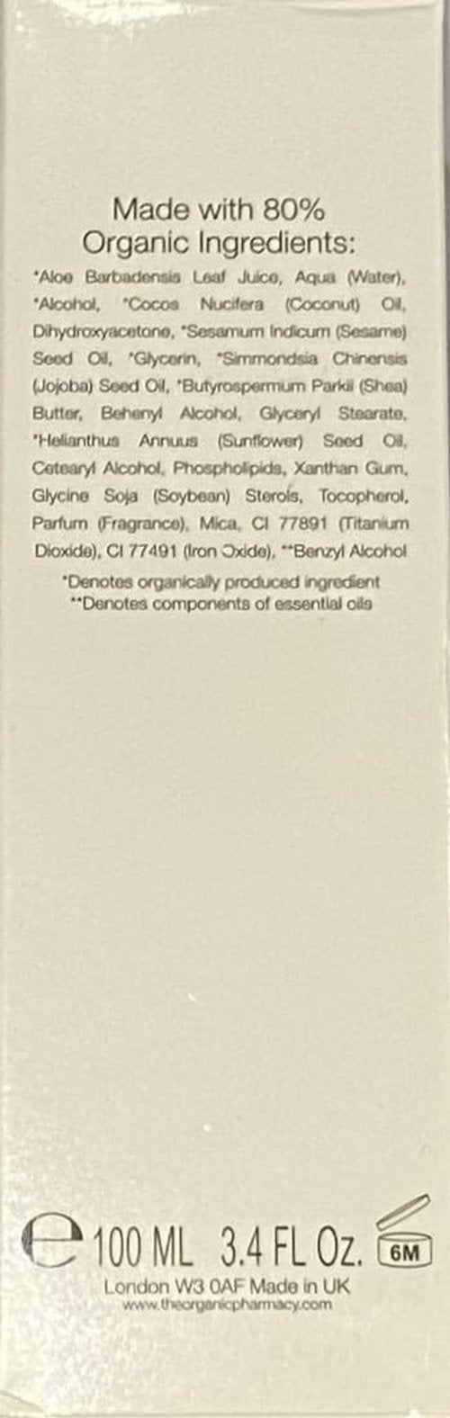 Organic Pharmacy Self Tan - Streak-Free Natural Bronze Glow for Face & Body - Vegan - 100 ml