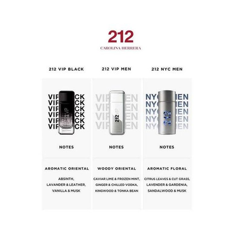 212 by Carolina Herrera Eau de Toilette Spray - Refreshing Fragrance for Men | 1.7 oz