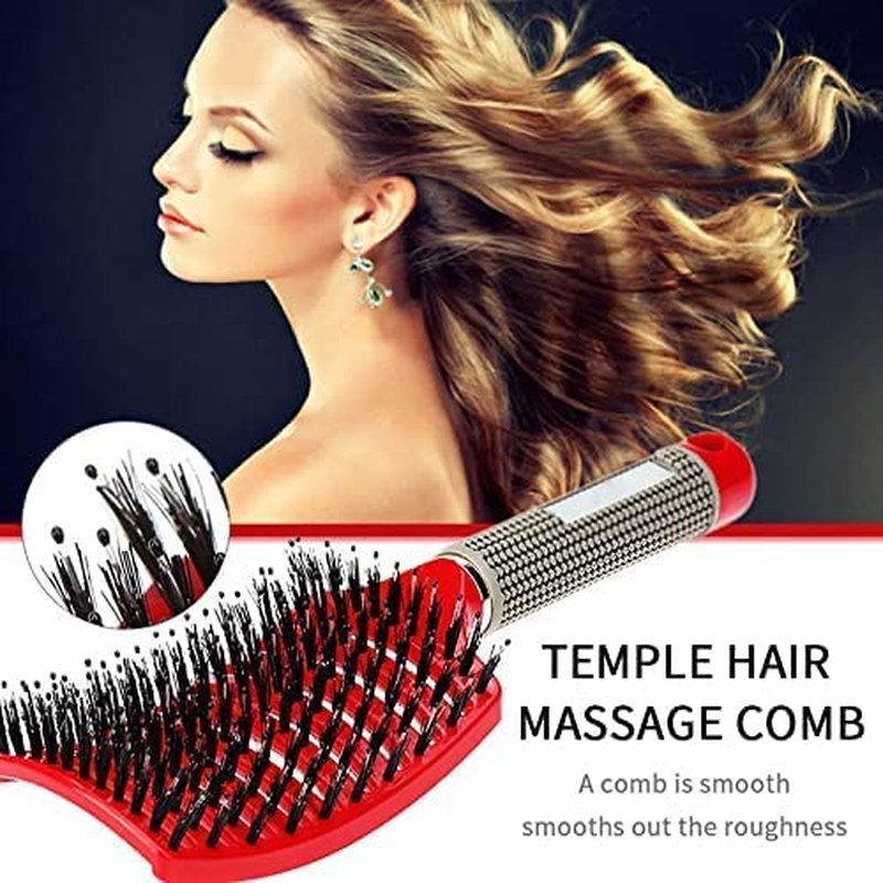 Magical Ultra Detangling Brush for Wet or Dry Hair, Detangler Brush, Fast Drying Styling Massage Hairbrush for Men, Women and Kids (New Gold)
