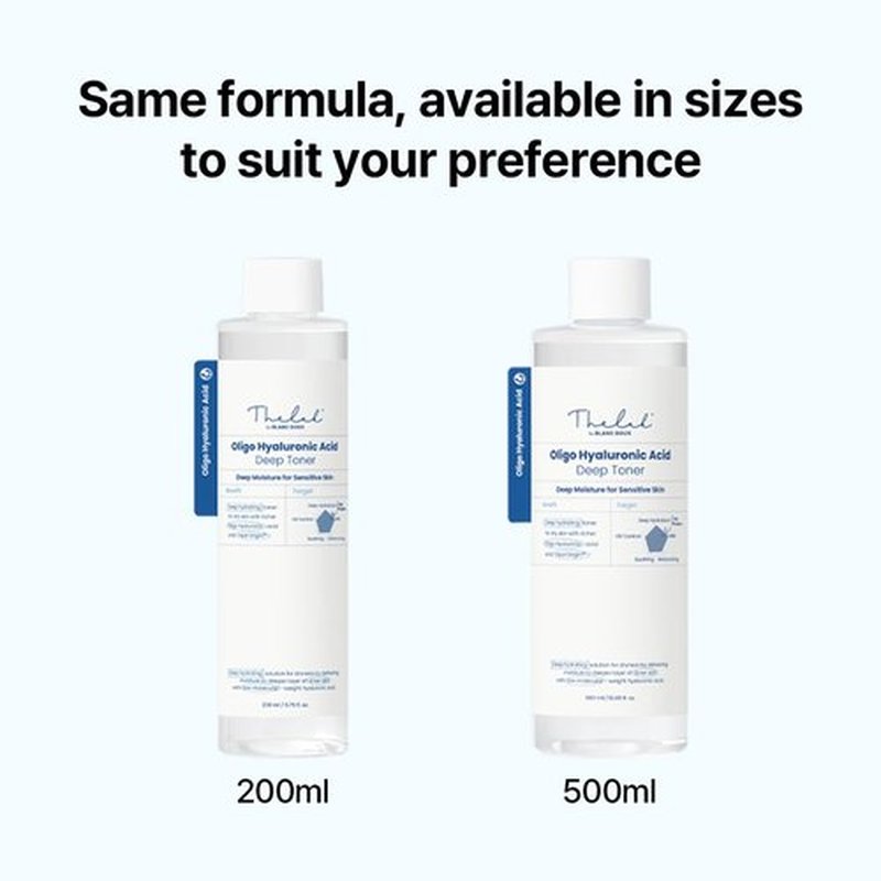 Oligo Hyaluronic Acid Hydrating Toner 200ml– Hydrating Toner for Sensitive Skin, pH Balance, Korean Skin Care, Alcohol-Free, Vegan Formula, (6.76 fl. oz.)