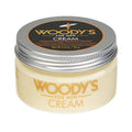 Woody's Styling Cream for Men, Controls Curly/Wavy Hair, Water-Soluble Mild Hold, Healthy Shine, 3.4 oz