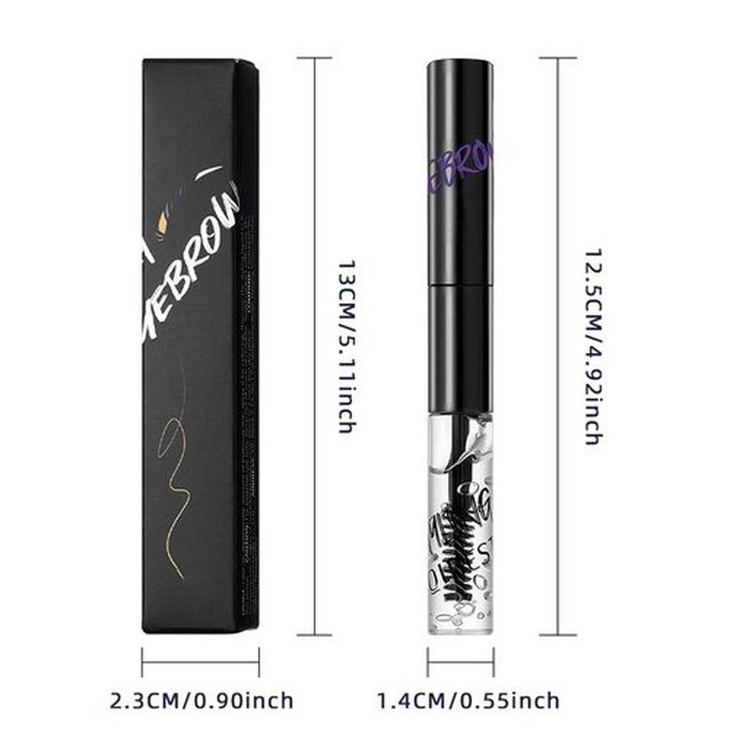 Skiennix 2-in-1 Semi-Permanent Eyebrow Gel & Lamination Gel - Lightweight, Waterproof Formula for 24HR Hold | Clear (04#Purple)
