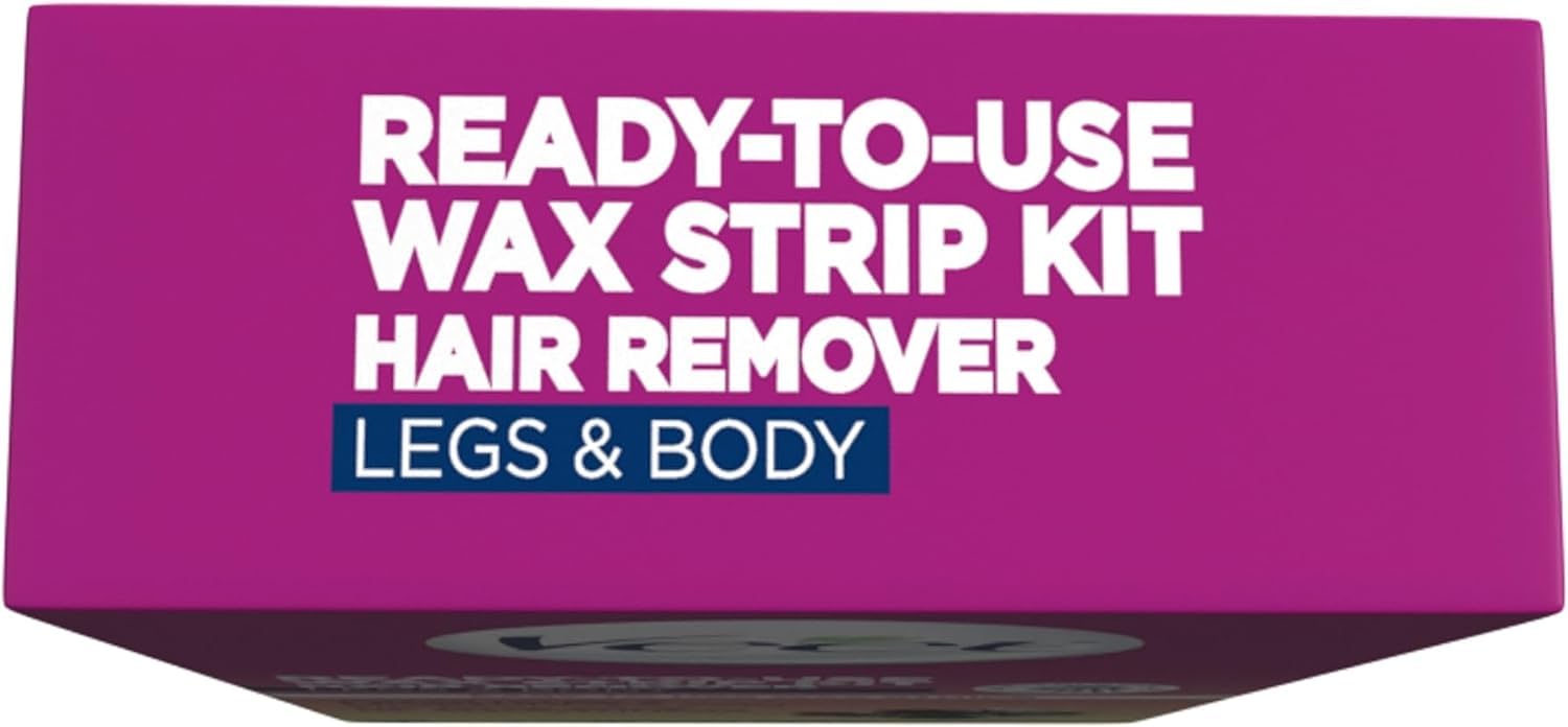 Veet Leg and Body Hair Remover Cold Wax Strips, 40 ct (Pack of 6)