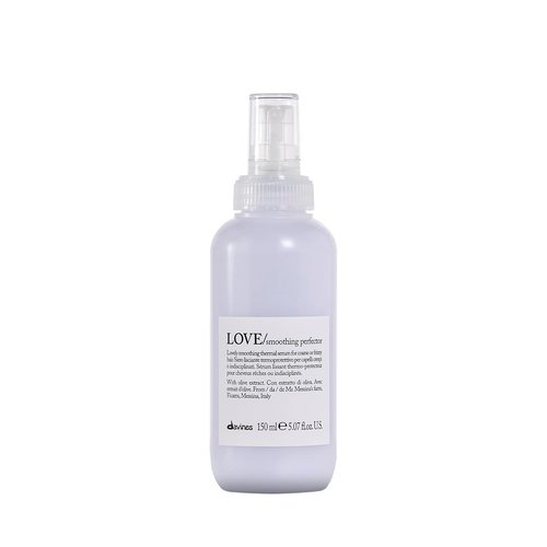 Davines LOVE Smoothing Perfector Serum - Anti-Frizz Thermal Leave-On for Wavy & Coarse Hair | 5.07 Fl Oz