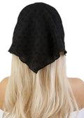 Head Scarf Headband for Women’s Hair hair - Black Bandanas for Women - Lace Hair Scarf Bandana Headband - Cute Stylish Head Kerchief Summer Accessories