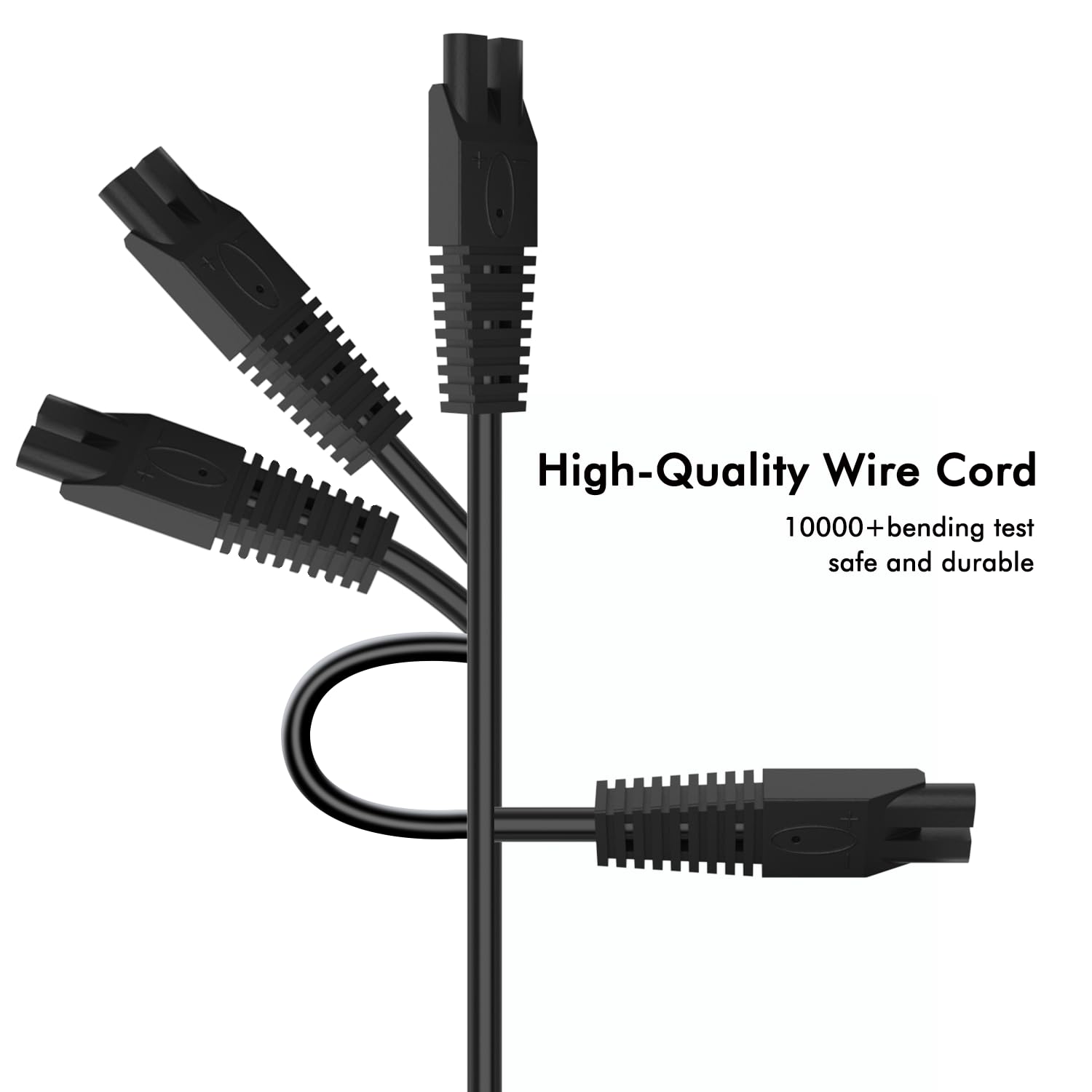 2 Pack USB Charging Cable for Remington Electric Shaver Model WDF5030A, WDF4816NA, WDF4821US, WDF4825 Only– Women’s Electric Shaver & Trimmer Replacement Charger Cord, Black