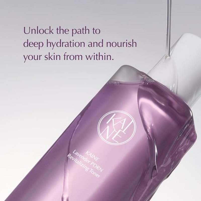 KAINE Lavender PDRN Revitalizing Toner | Hydrating, Soothing, and Supporting Skin Barrier for Dull, Dry, and Irritated Skin | Korean Skincare (300ml / 10.14 fl. oz.)
