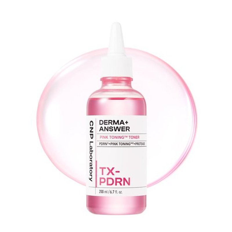CNP Pink Toning™ Toner, PDRN + Tranexamic Acid Toner for Face, Salmon DNA, Niacinamide, for Glass Skin, Korean Skincare, 6.7 fl. oz.