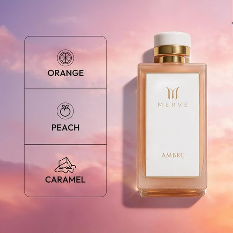 Merve Ambre Perfume for Women - Long Lasting Jasmine & Honey Fragrance | 3.4 oz Eau de Parfum