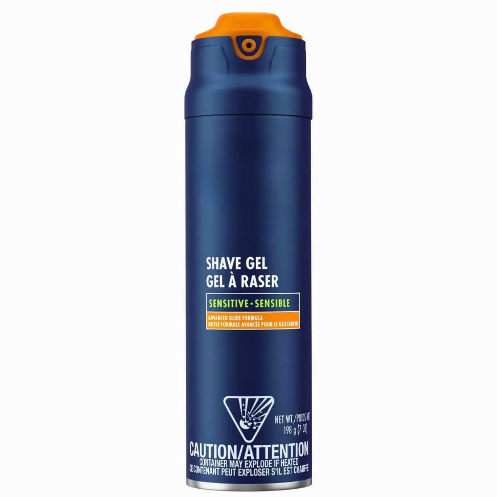 Fragrance-Free Shaving Gel for Men, Sensitive Skin Protection, Smooth Razor Glide, Hydrating Shave Gel with Aloe, 7 oz, Non-Irritating Formula