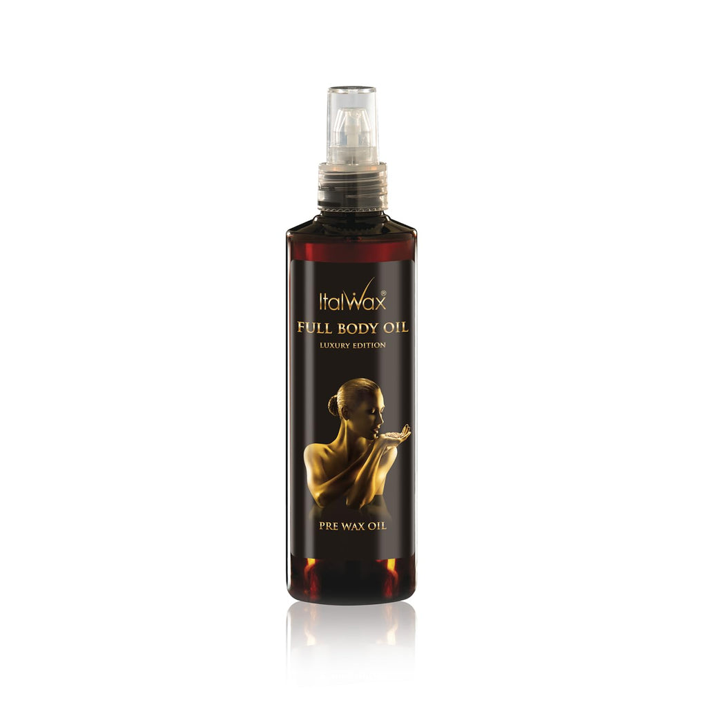Italwax Luxury Full Body Oil - 250ml / 8.45fl.oz - Prepare the skin for the waxing procedure - Guarantees easy wax application