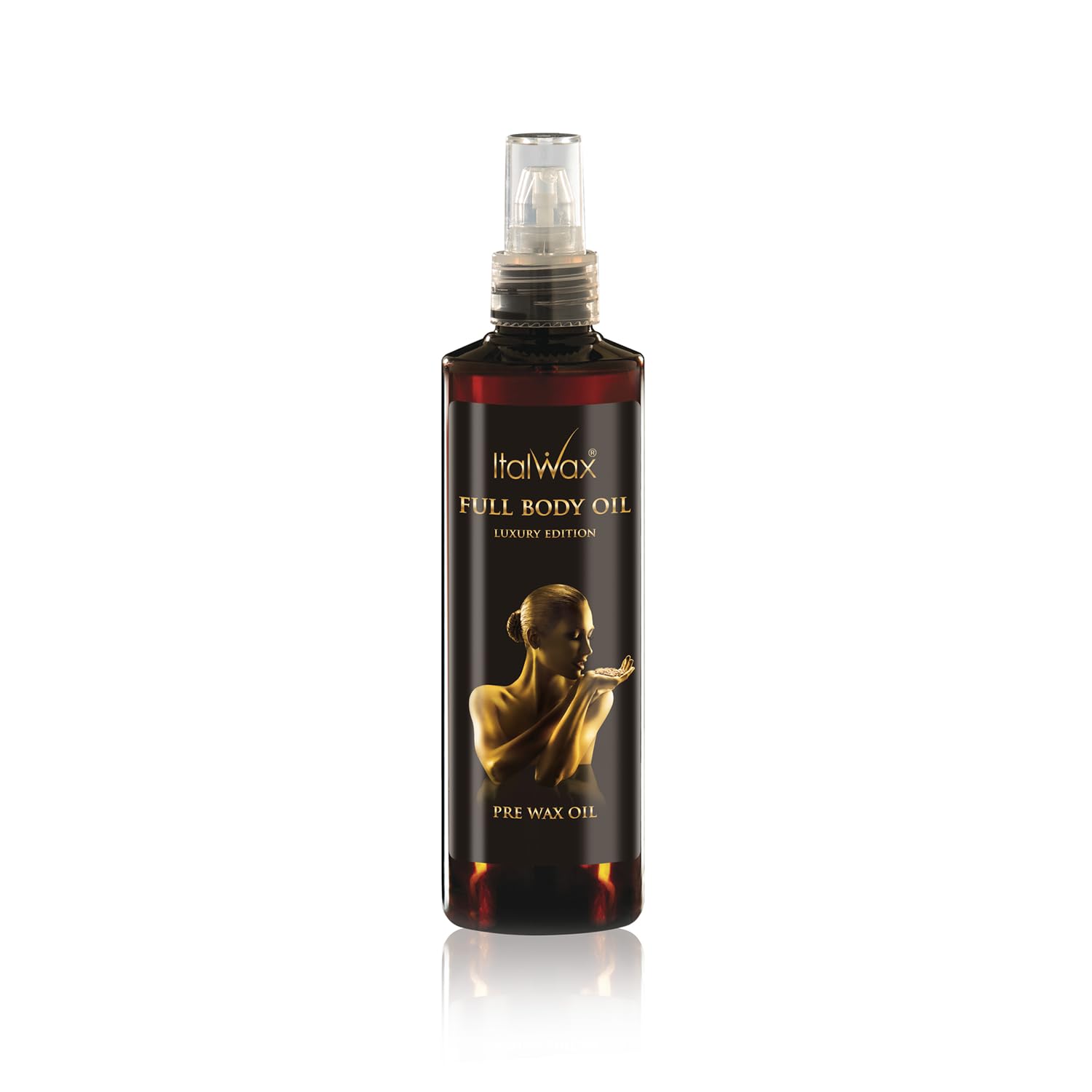 Italwax Luxury Full Body Oil - 250ml / 8.45fl.oz - Prepare the skin for the waxing procedure - Guarantees easy wax application
