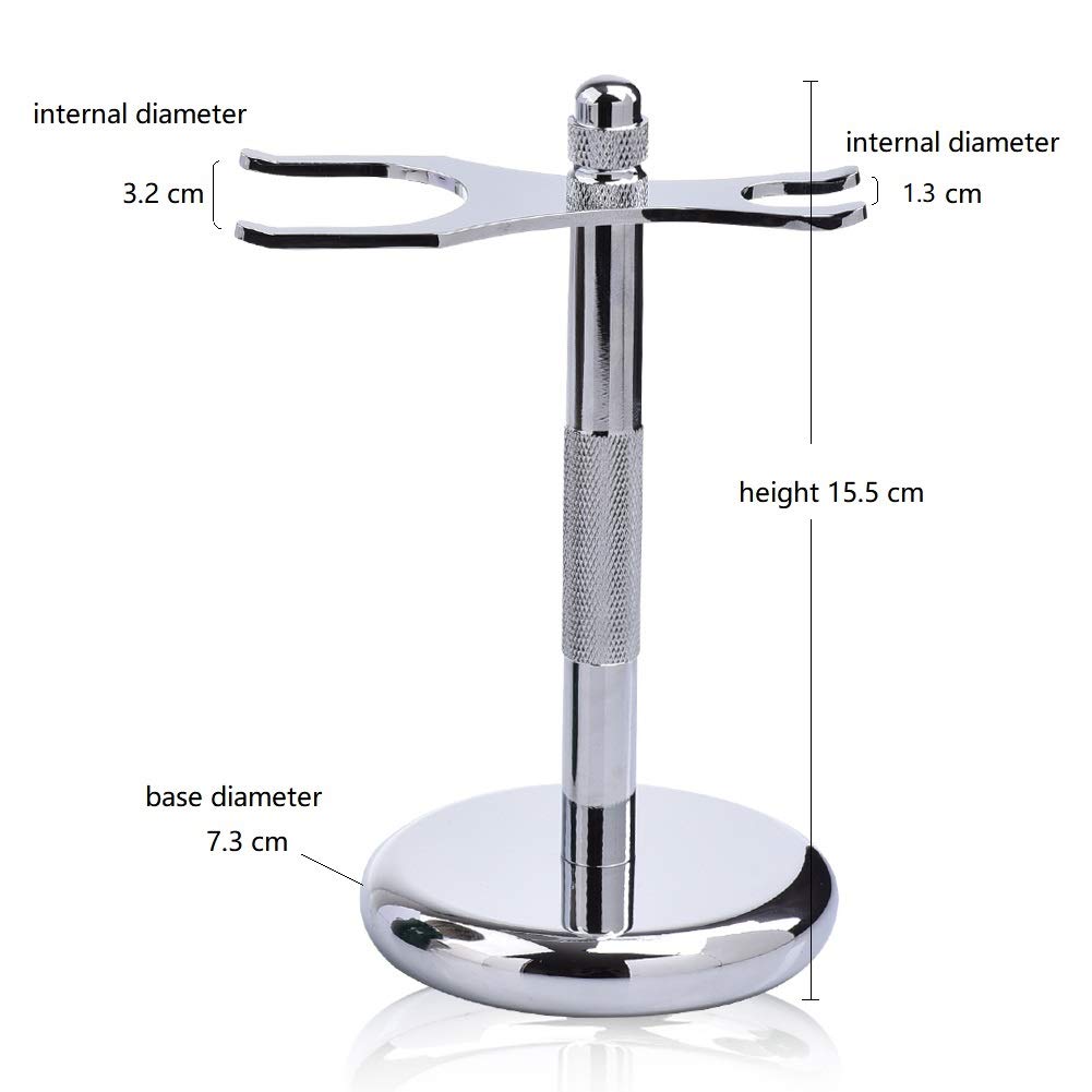 Je&Co Shaving Set,Pure badger Hair Shaving Brush with Steel Stand and Steel Bowl