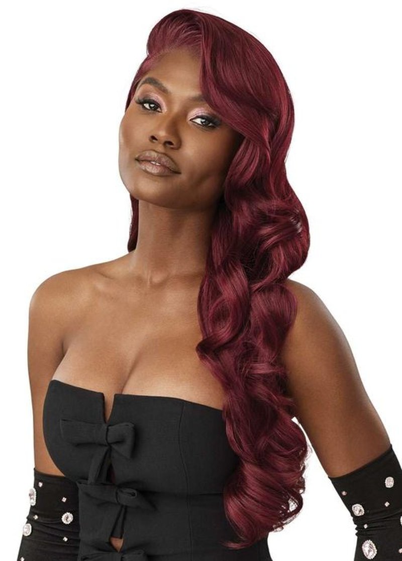 Outre Lace Front Wig - Perfect Hair Line 13X6 - True Frontal - Peak 701 (OFF BLACK 1B)