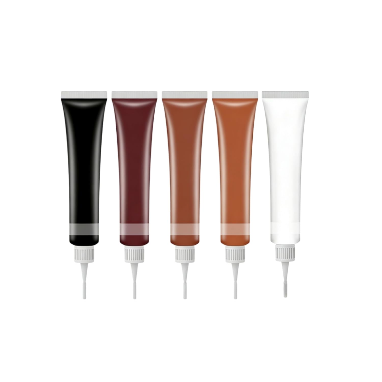 Leather Repair Kit for Furniture, Sofa, Jacket, Car Seats & Purse, 5Pcs Vinyl Repair Kit with Easy Instructions, Fix Tears, Scratches, Holes & Peeling on Genuine, Faux, Bonded Leather (Dark Brown)