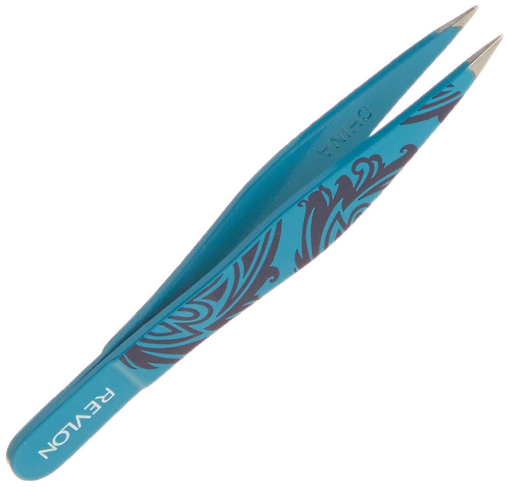 Revlon Mini Hair Removal Tweezer Set, Travel Set, High Precision Tweezers for Men, Women & Kids, Stainless Steel (Pack of 1)