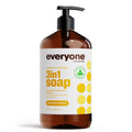 Everyone 3-in-1 Soap | Coconut & Lemon Body Wash, Shampoo & Bubble Bath - 32 Ounce