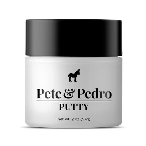 Pete & Pedro Hair Putty - Strong Hold, Matte Finish Clay for Men's Medium & Short Hairstyles | Water Soluble, 2 oz.