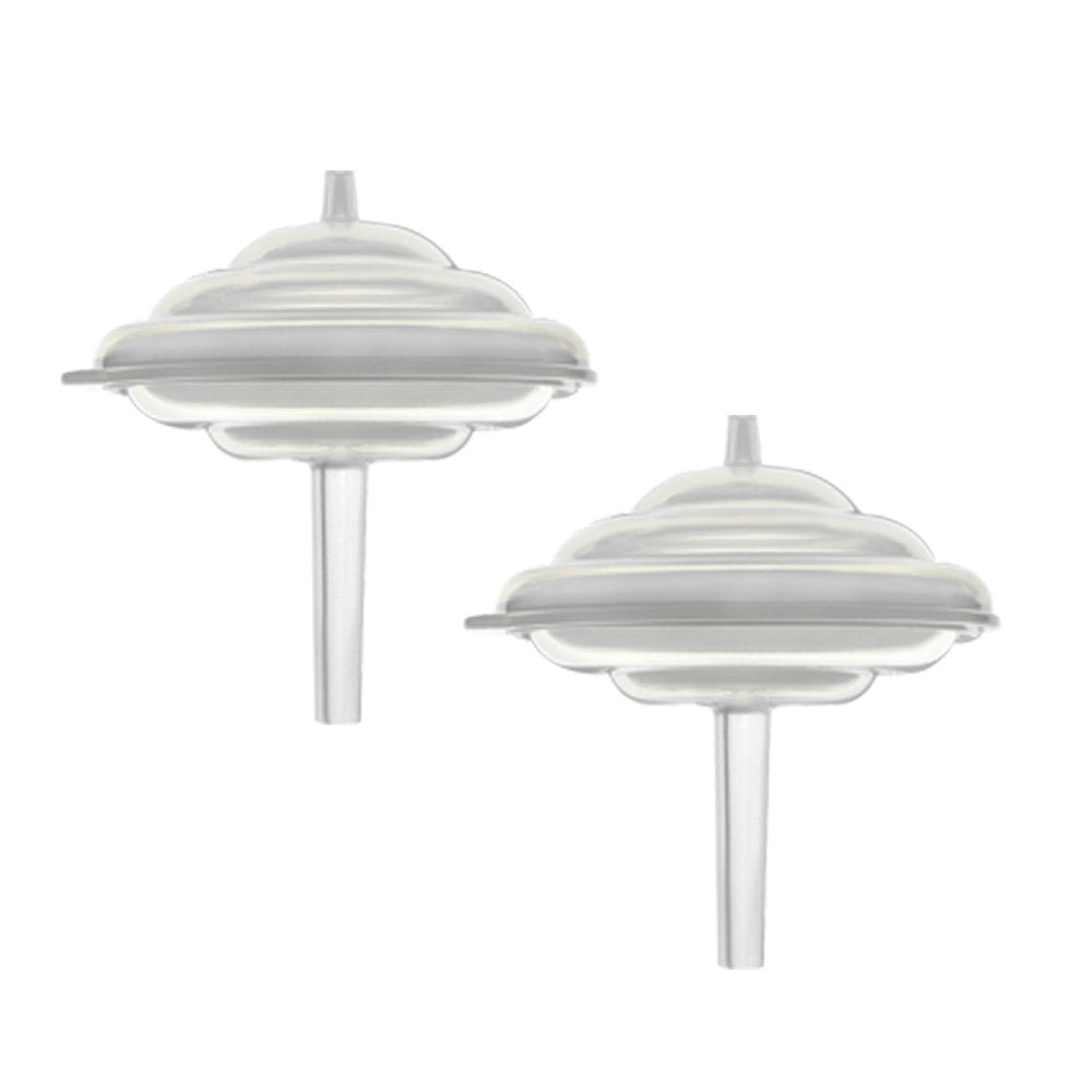 Maymom Backflow Protector, Long Stem, Compatible with Spectra S1, S2 and 9 Pumps, Compatible with Medela Flanges and Medela Parts; 2pc
