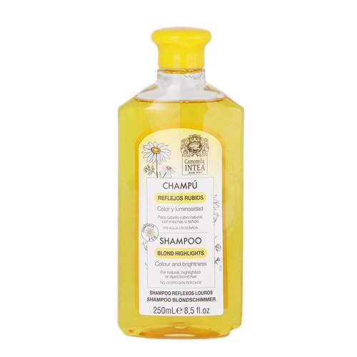 Intea Chamomile Shampoo - Brightening Formula for Blonde Hair - Non-Ammonia, Easy Application - 8.5oz