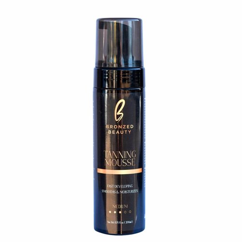 Self Tanning Mousse - Medium | 6.76 Fl Oz - Vitamin E & Aloe Vera Infused for a Natural Glow