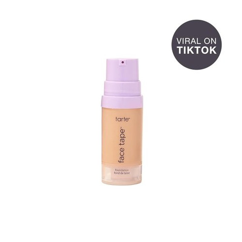 Tarte Face Tape Foundation - Full-Coverage, 12hr Waterproof, Hydrating & Smoothing | Natural Matte Finish, Vegan & Cruelty-Free