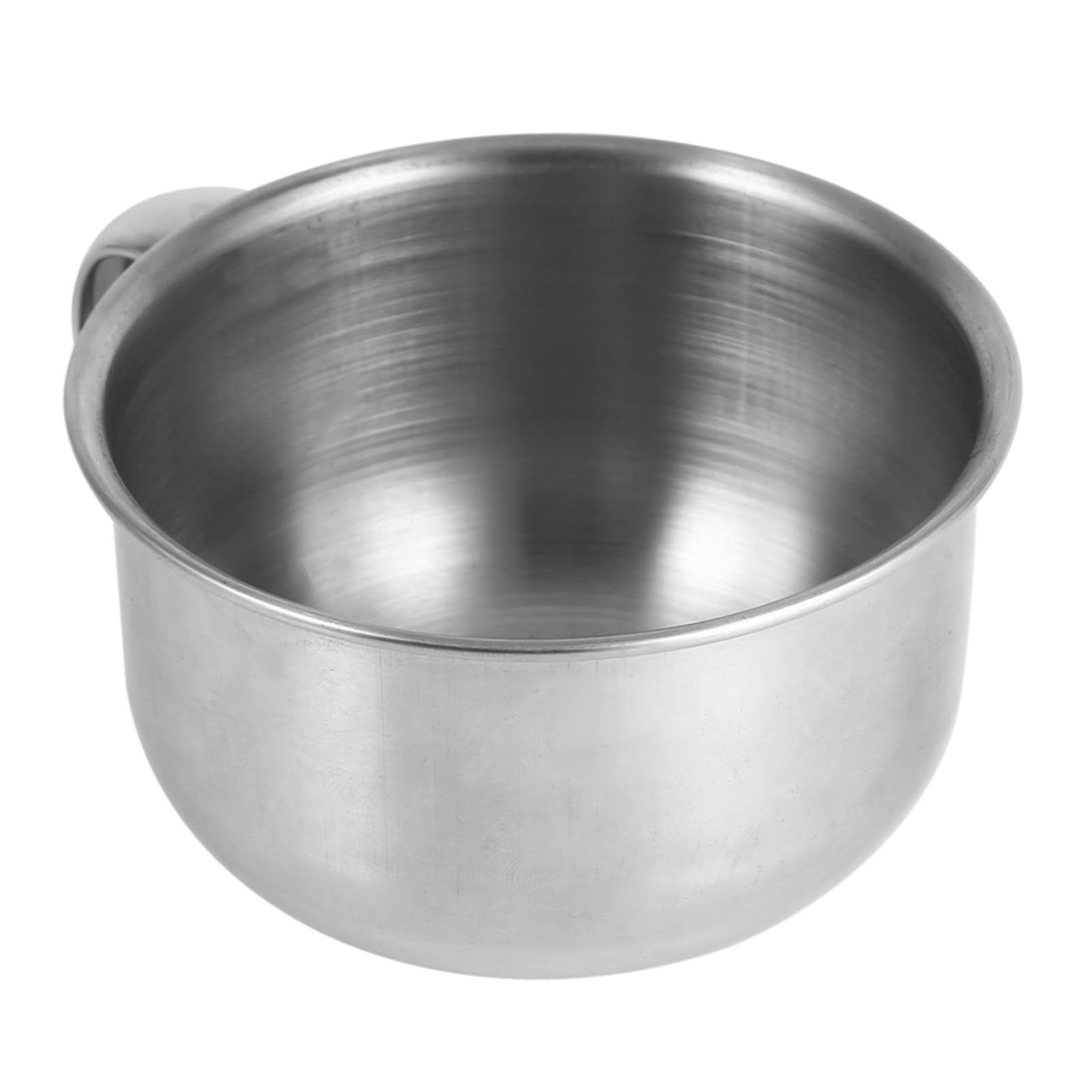 GBSCLOVER Stainless Steel Shaving Bowl, Lightweight Shaving Soap Bowl With Handle, Stylish Shave Bowl Suitable for Traditional and Modern Form of Shaving, 4.3 x 2.0in