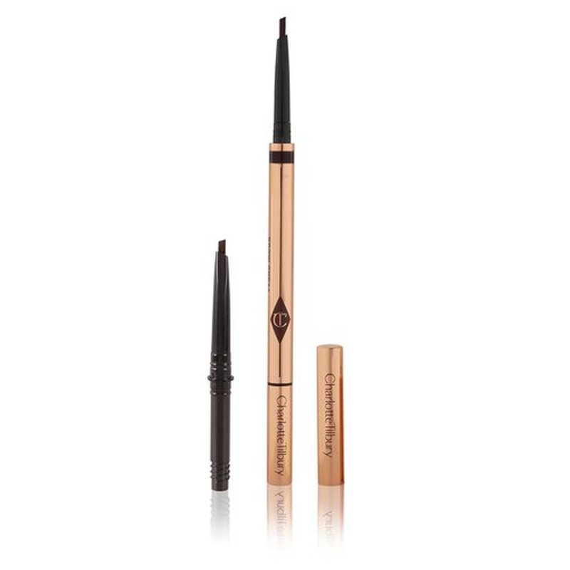 Charlotte Tilbury Brow Cheat Eyebrow Pencil - Refillable Micro-Precision Tool for Natural Strokes | 16-Hour Waterproof Wear