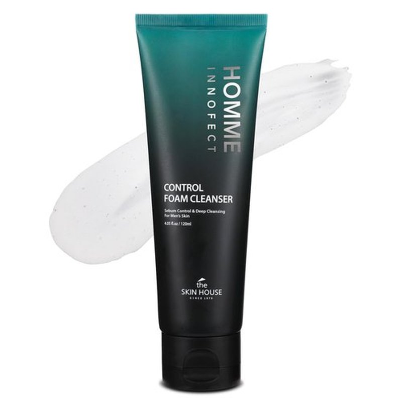 The Skin House Homme InnoFect Men Face Wash – Deep Cleansing Foam Cleanser, Oil Control Face Wash for Men, Rich Foaming Cleanser for All Skin Types 4.05 fl.oz