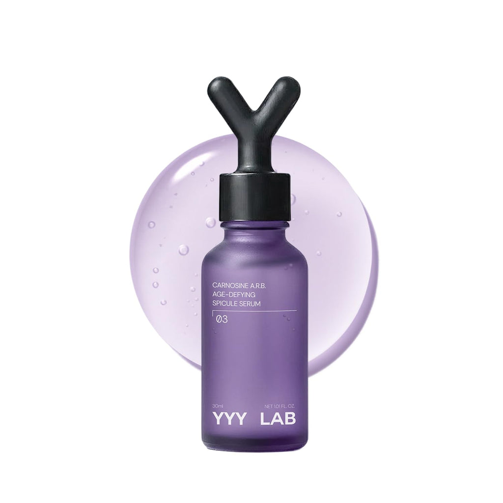 YYYLAB® Carnosine A.R.B Age-Defying Spicule Serum with PDRN & Peptide Complex, Intensive Anti-Wrinkle K-Beauty Korean Facial Treatment for Smile Lines & Eye Wrinkles, 30ml