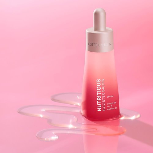 Estée Lauder Nutritious Hydrating Booster Drops Serum - Niacinamide for Pore Minimizing & Barrier Strengthening, 1.2 Fl Oz