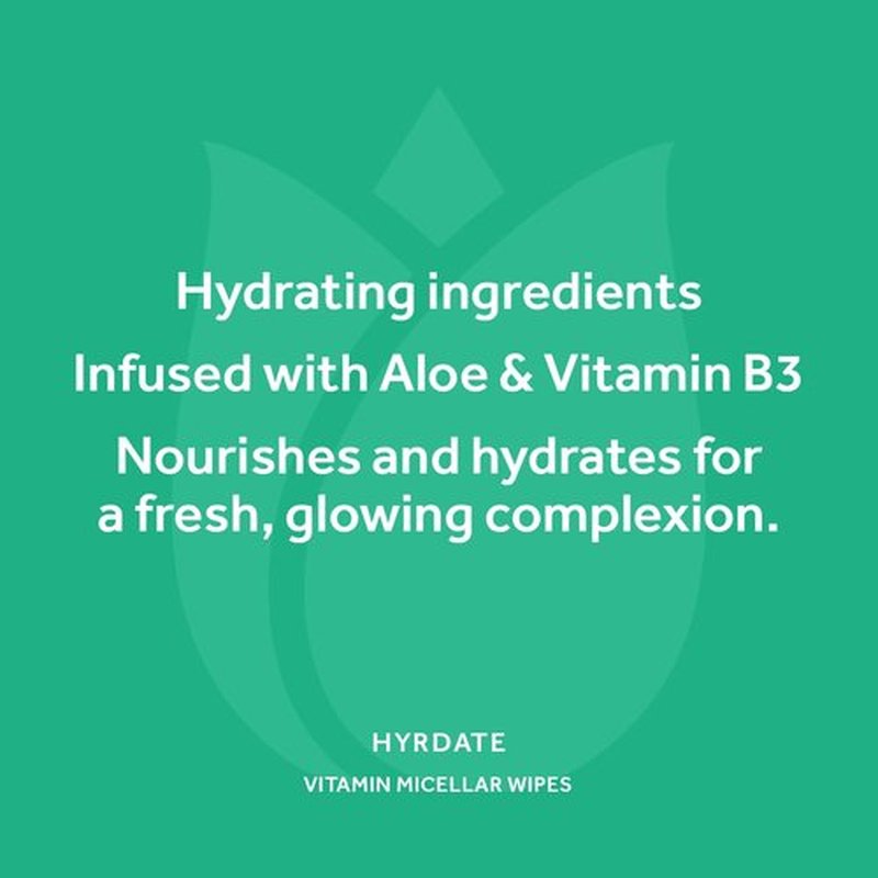Pond's Vitamin Micellar Wipes - Hydrating Aloe Vera for Dry Skin | 25 Wipes (Pack of 2)