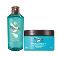 Yves Monoï de Tahiti Monoi 3 in 1 Moisturizing Hair Mask Night Care Conditioner and Gel Set of 2 All Hair Types 400 ml./13.5 fl.oz. 250 ml./8.4 fl.oz.