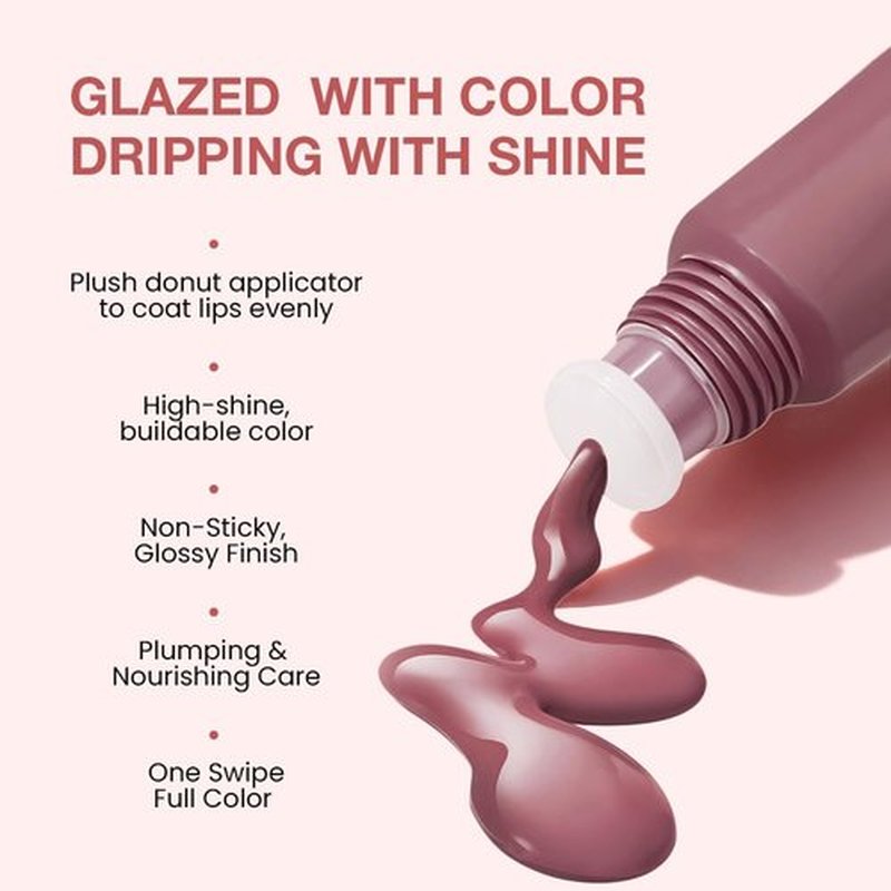 FeiCuiYun Lip Tinted Glowy Balm - Ultra-Hydrating Vegan Lip Serum for Sheer Shine & Softness | Plum