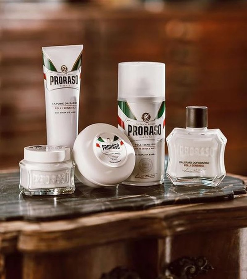 Proraso Pre Shave Conditioning Cream - Nourishing Oatmeal & Green Tea Formula for Sensitive Skin - 3.6oz