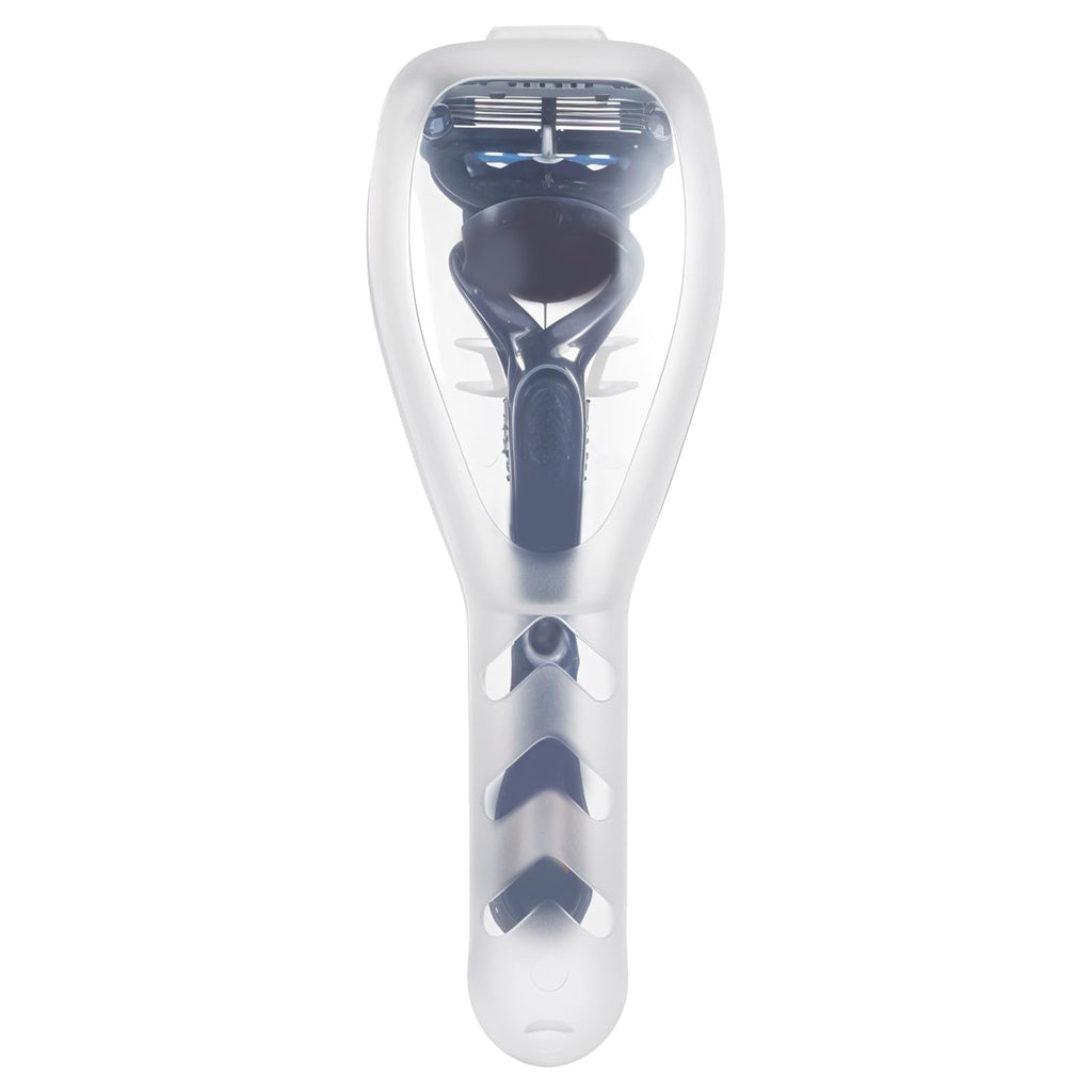 Clear Portable Travel Men Manual Razor Protector Transparent Plastic Box Cover Container Storage Universal Shaver Holder Protector Case Organizer Men's Shaver and Blade Refills Case Accessories