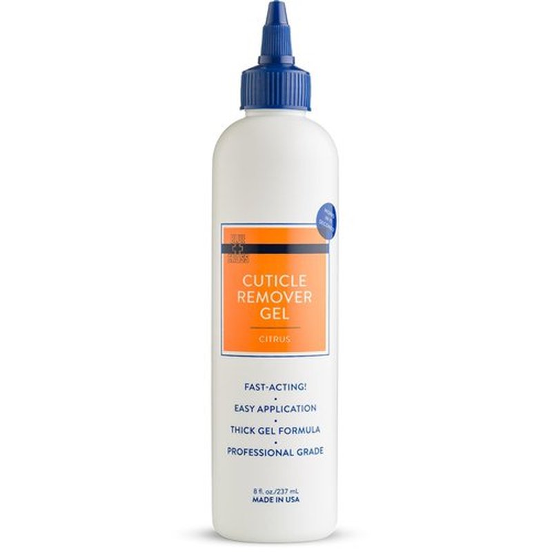Blue Cross Cuticle Remover Gel - Hydrating Nail Softener for Brittle Cuticles | 8oz Citrus Formula