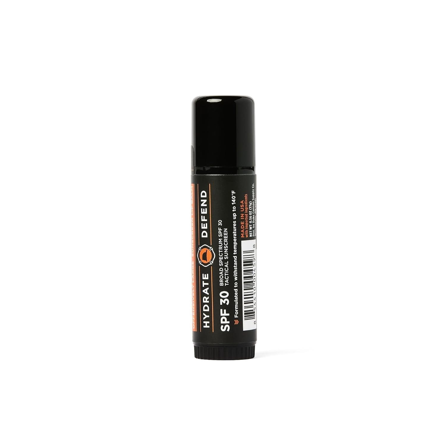 Duke Cannon Supply Co. Lip Balm for Men - Blood Orange - Tactical Lip Balm for Men,long-lasting sun protection - SPF 30, 0.56 oz